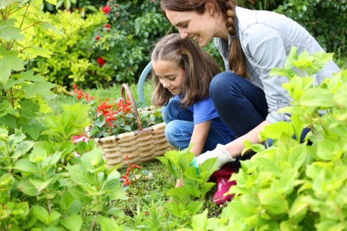 Local transfer station handling garden waste and recyclable materials